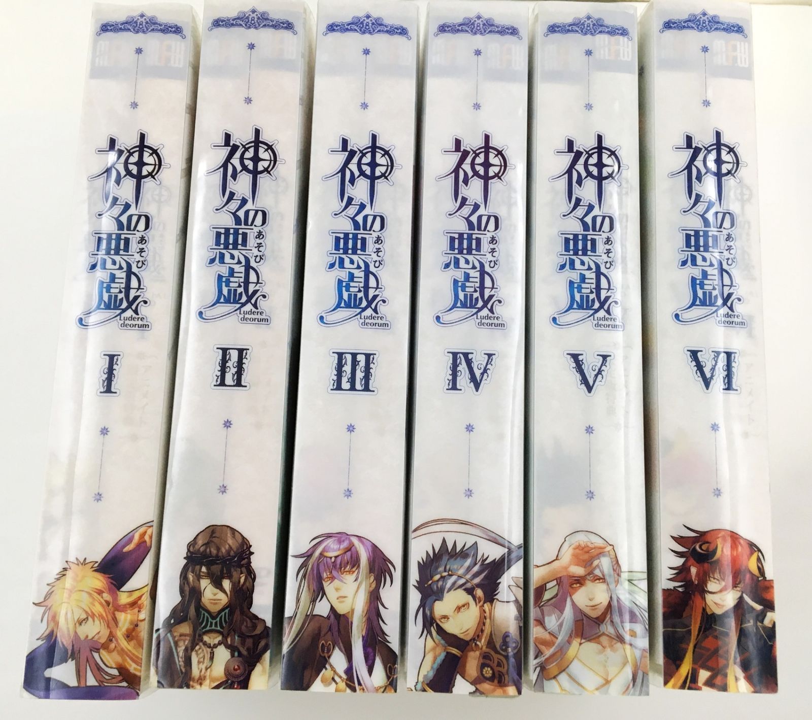 ♪) Blu-ray 神々の悪戯 アニメイト 初回限定版 全6巻セット [80