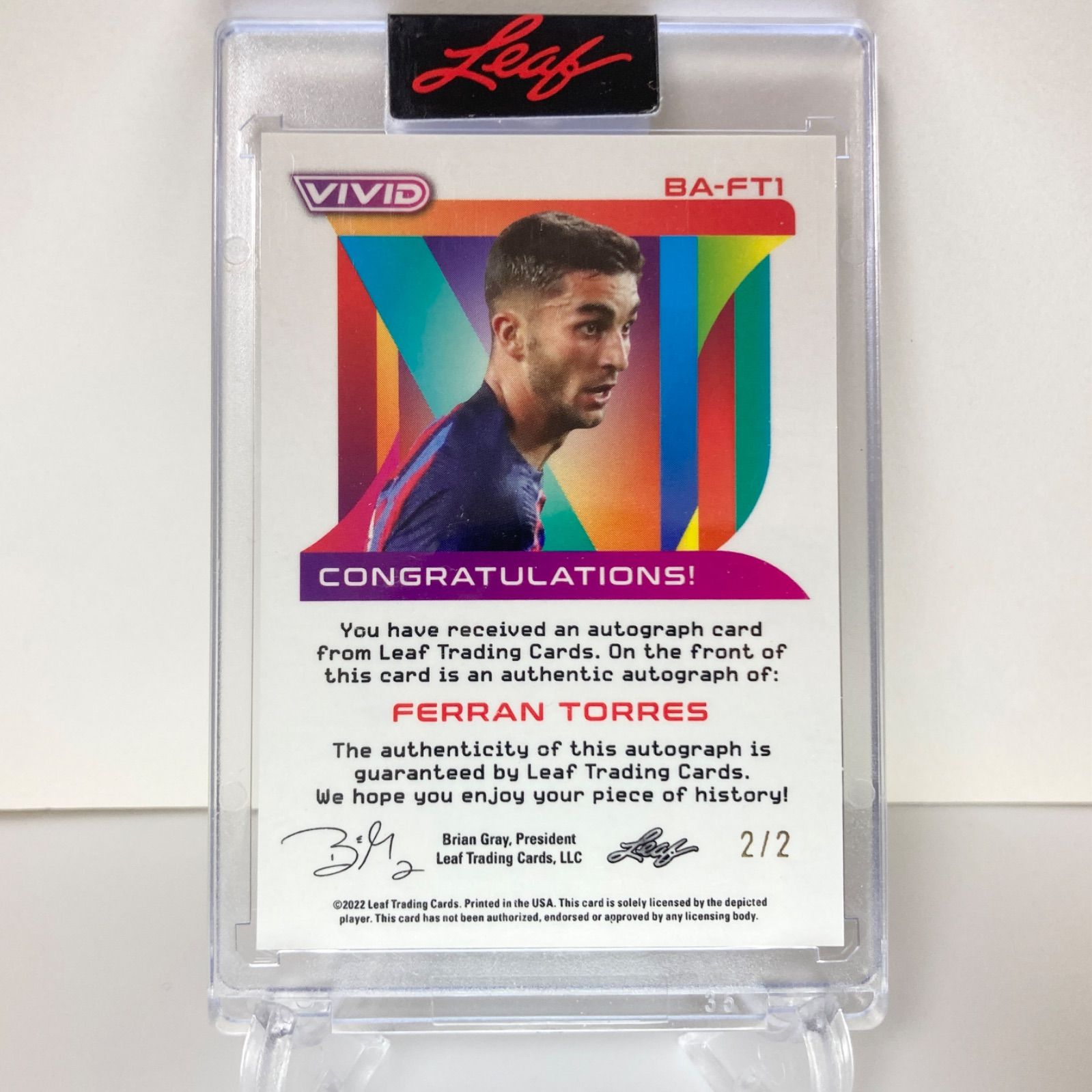 2021 TOPPS フェラントーレス直筆サインカード フェラン・トーレス 直筆サインカード 99枚限定 ferran torres