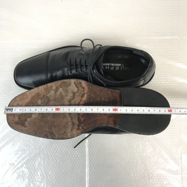 90s-00s★J.マーフィー/JOHNSTON＆MURPHY★オールレザー/本革/ストレートチップ【8.5M/26.0-26.5/黒/BLACK】ビジネス/dress shoes◆bJ-94 90s-00s☆J.マーフィー/JOHNSTON＆MURPHY☆オールレザー/本革