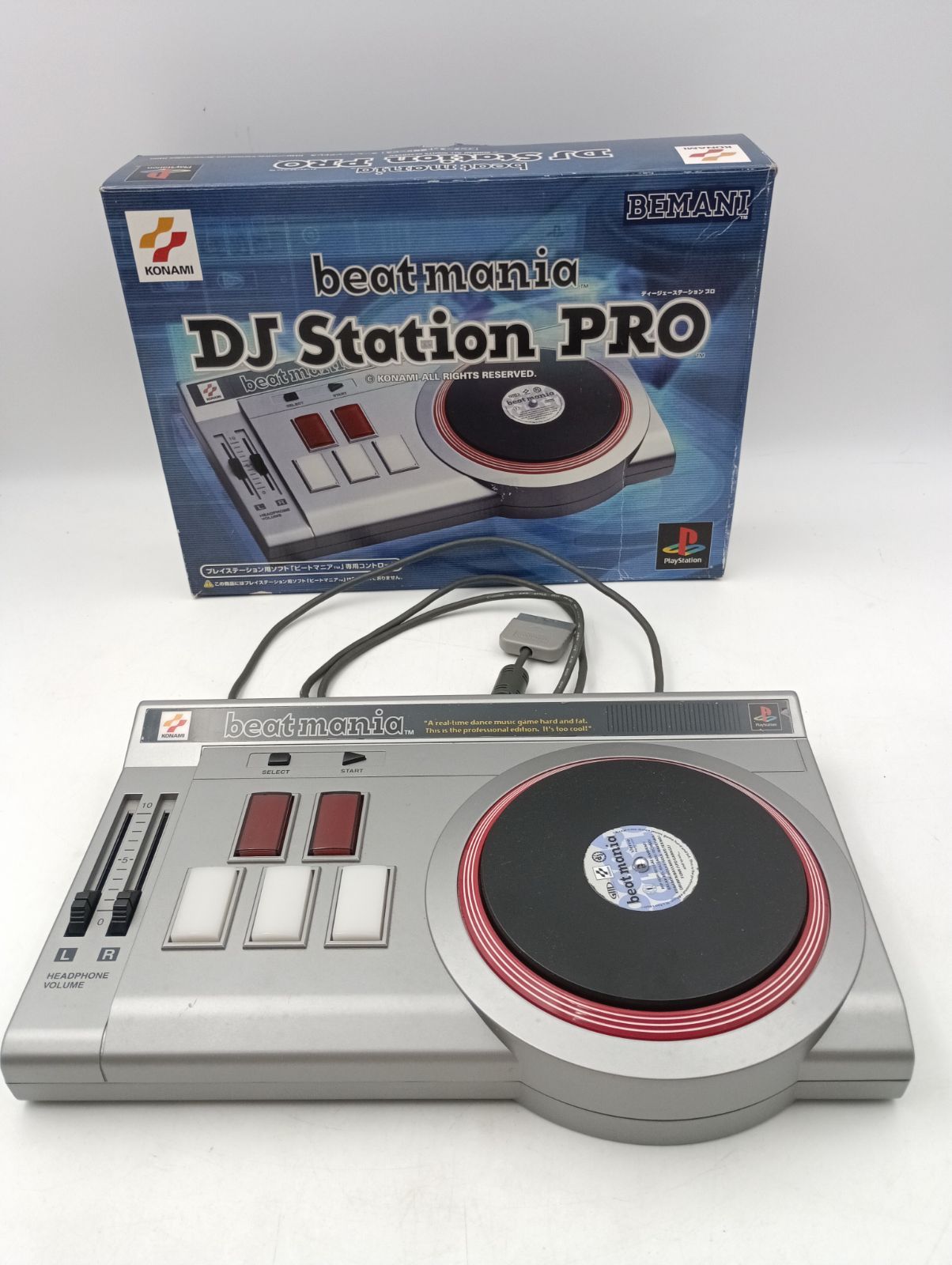K-1449 PlayStation beatmaniA DJ Station PRO コントローラー 簡易動作 済み