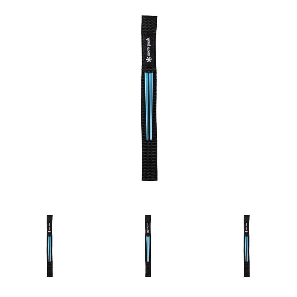 Size ONE × 4 スノーピーク snow peak チタン先細箸ブルー SCT-115-BL × 4