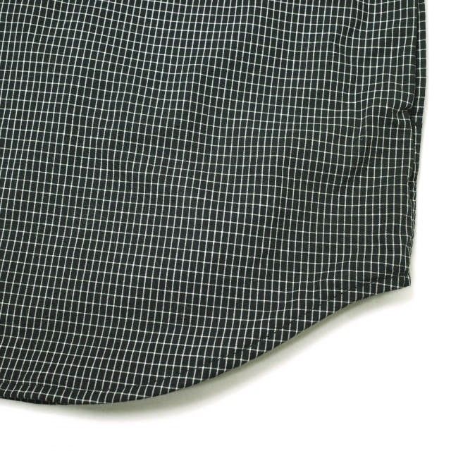 SSZ x MIN-NANO エスエスズィー ミンナノ 23AW 別注 BLACK CHECK SHIRT ブラックチェック オーバーサイズBDシャツ 11-11-0635-139 L BLACK 長袖 BEAMS ボタンダウン トップス g15998