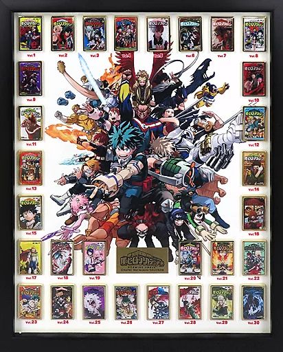 僕のヒーローアカデミア ヒロアカ展　額装ピンズ　ピンズ　未使用 新品 未開封品 僕のヒーローアカデミア』額装ピンズセット - メルカリ
