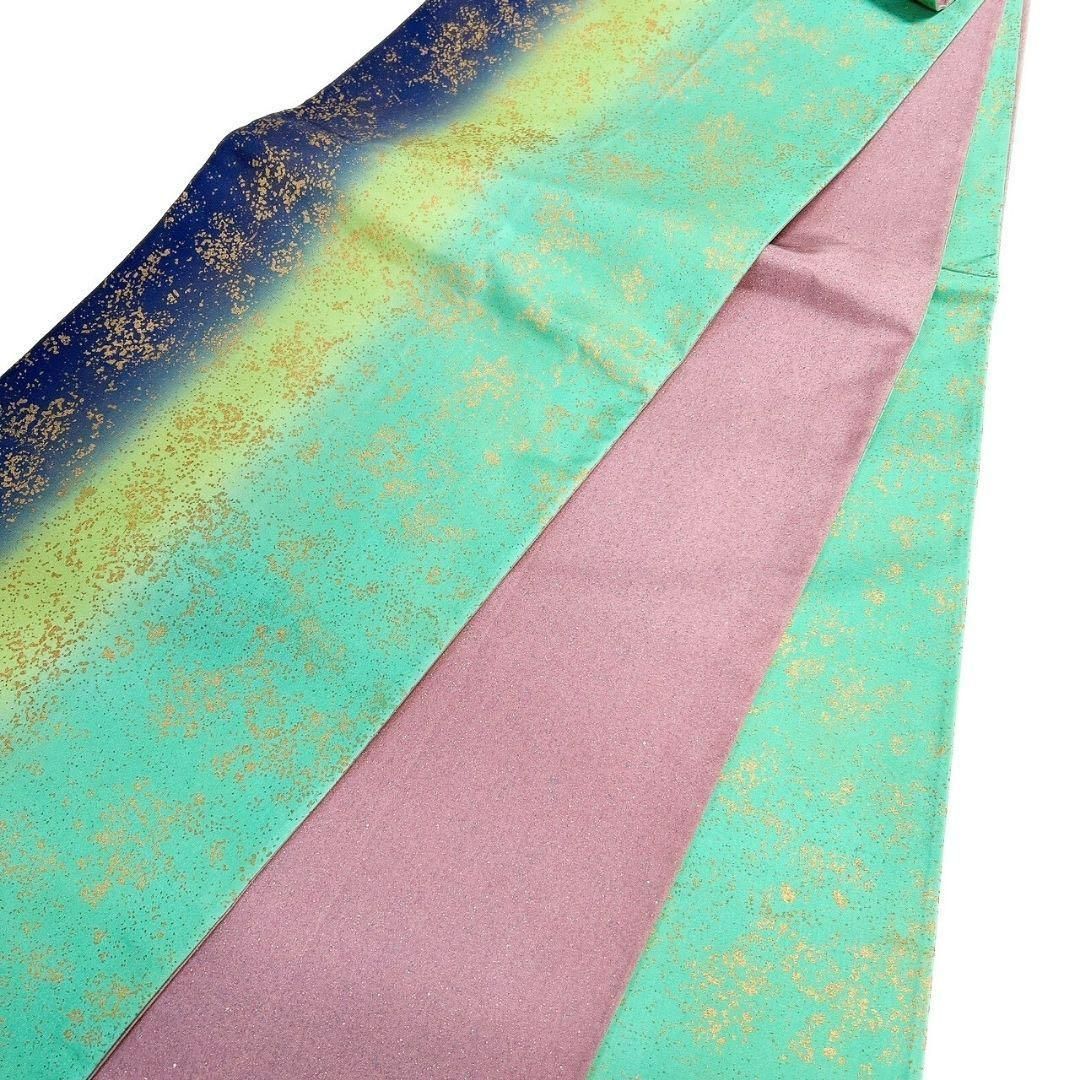 大島紬 縦縞 グラデーション 金彩 袋帯 着物 093w p - メルカリ 