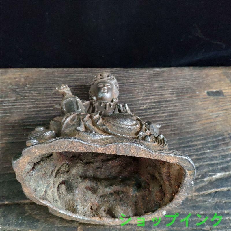 鉄器 鉄仏 南海観音坐像 工芸品 美術品 置物 鉄器 鉄仏 南海観音坐像 工芸品 美術品 置物 - メルカリ