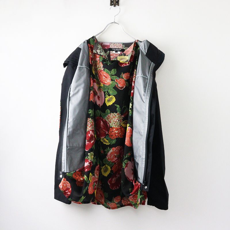COMME des GARCONS - Archive 2018AW COLLECTION Junya Watanabe ジュンヤワタナベ コムデギャルソン フラワー切替マウンテンパーカー S-.【2400030083659】 Archive 2018AW COLLECTION Junya Watanabe ジュンヤワタナベ