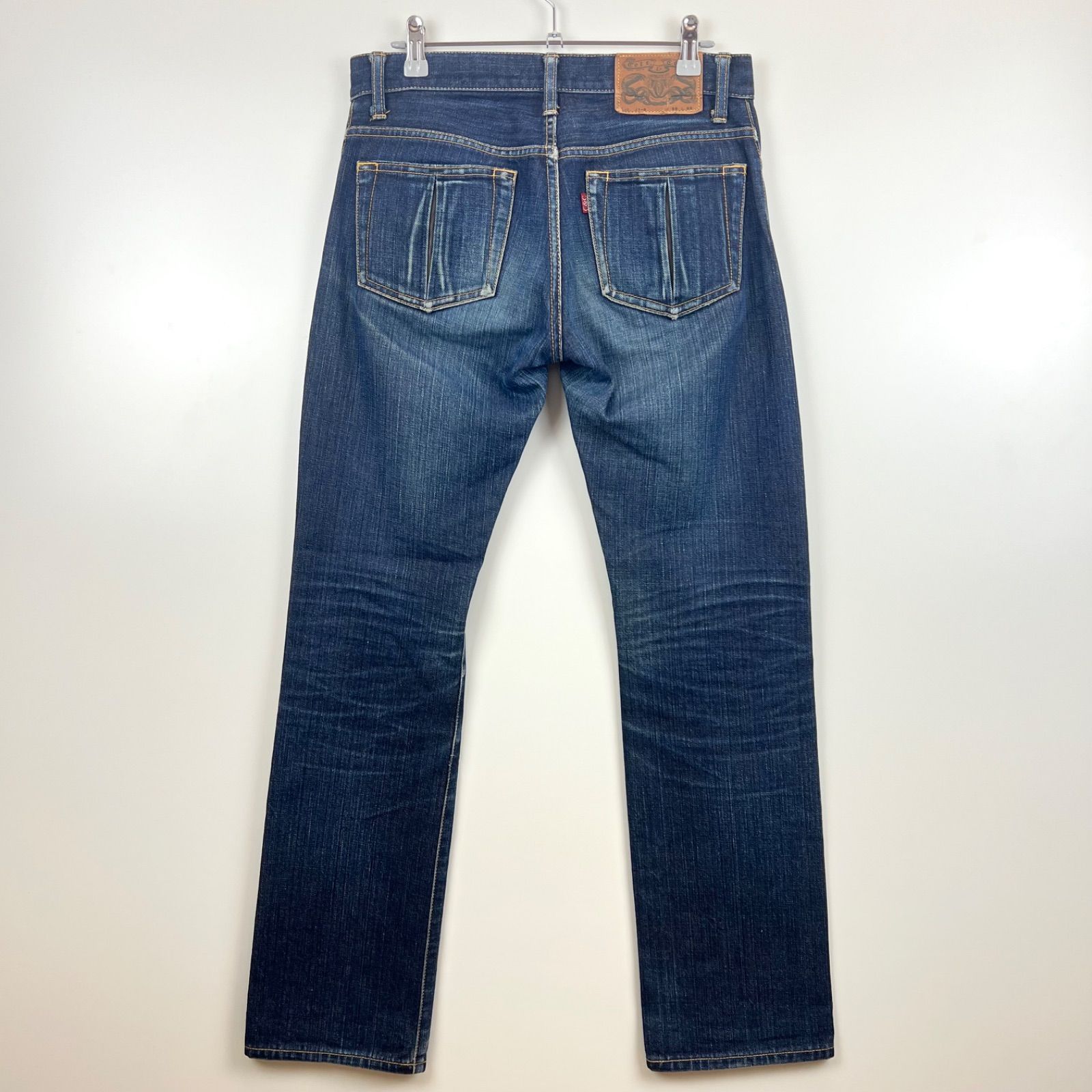 CELT&COBRA J1-2 w29 leather pocket straight denim pants