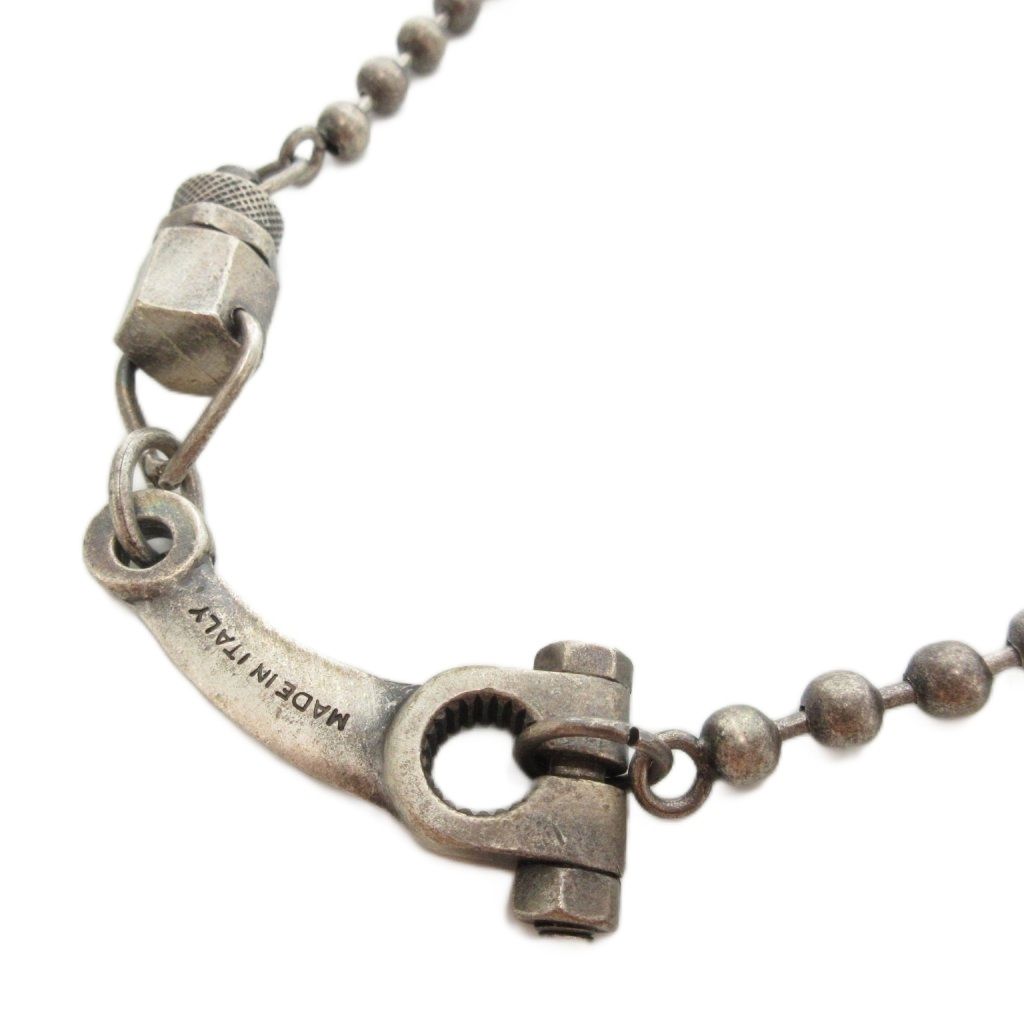 ディースクエアード ウォレットチェーン ボールチェーン ボルトモチーフ ロゴ シルバー UO