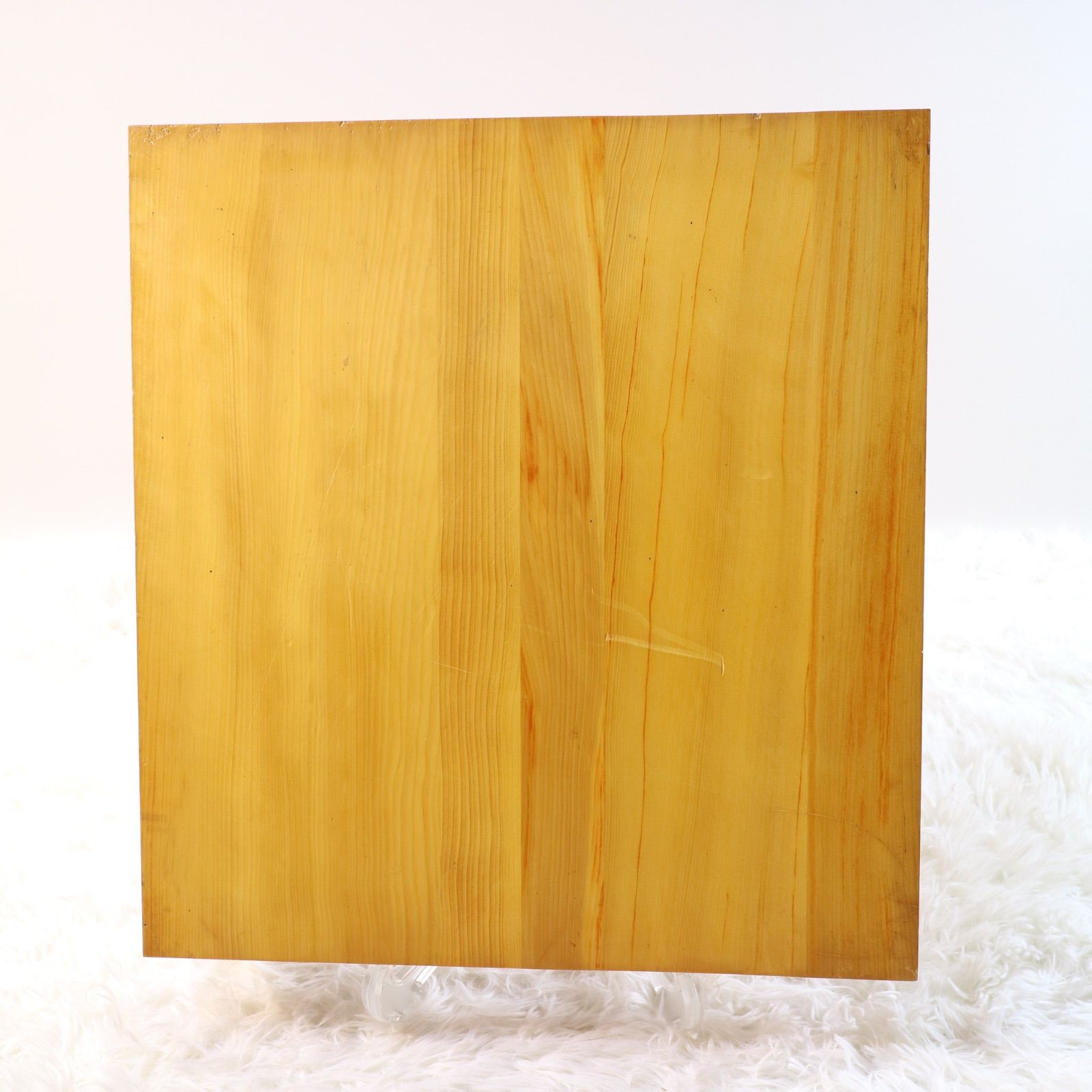 卓上碁盤 天然木 本榧 柾目 ハギ盤 5枚継 二寸 縦46cm/横42.8cm