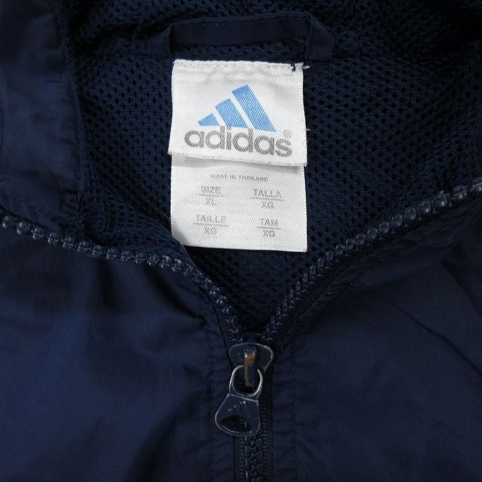 L/古着 アディダス adidas 長袖 ナイロン ジャケット パーカー