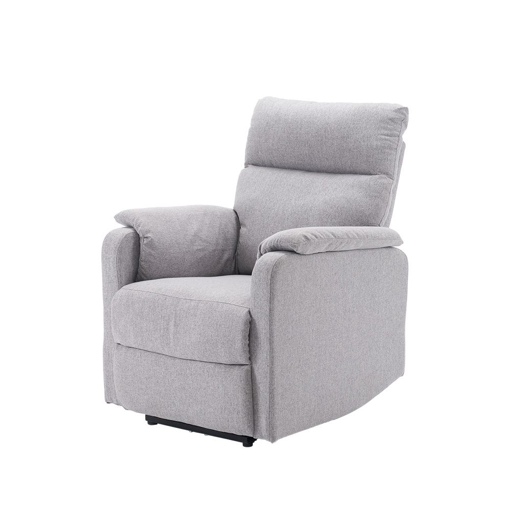 「02/20再入荷予定」電動リクライニングソファ 1人掛け オットマン一体型 USBポート付き スマホ充電可 モーションソファ 耐圧分散 リクライニングチェア グレー シングルソファ パーソナルチ