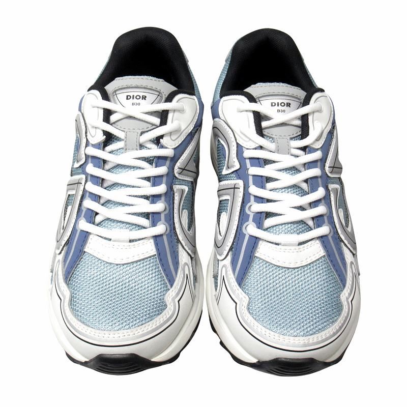 新品未使用品Dior B30 グレー ブルー スニーカー
