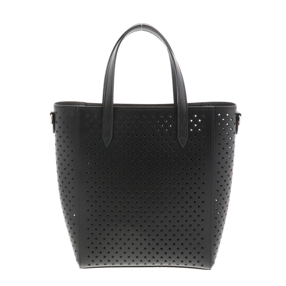 中古】 JIMMY CHOO （ジミーチュー） ﾊﾟﾝﾁﾝｸﾞﾚｻﾞｰ 2WAYﾄｰﾄﾊﾞｯｸﾞ バッグ 