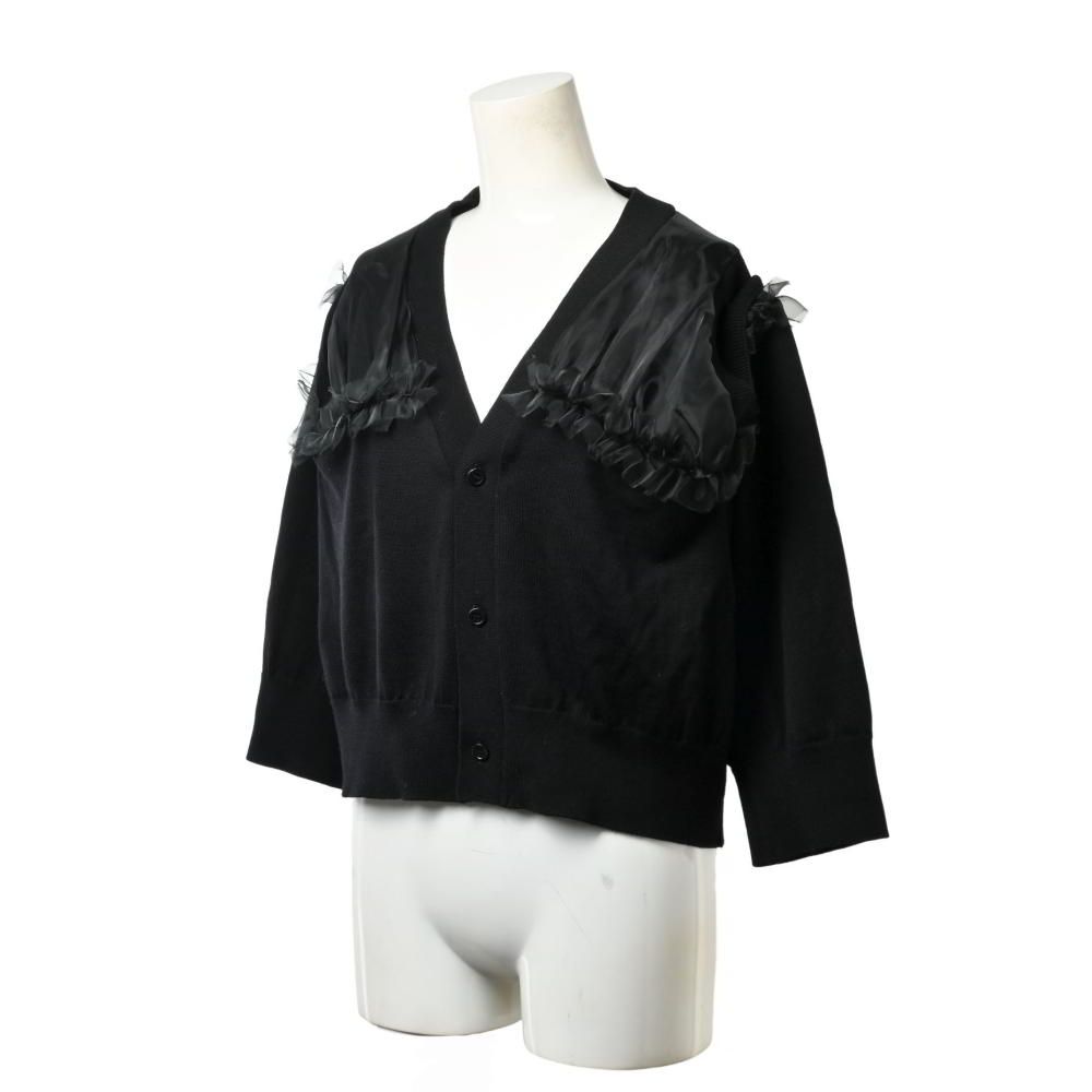 noir kei ninomiya チュールカーディガン Noir Kei Ninomiya チュール オーバーレイ カーディガン - メルカリ