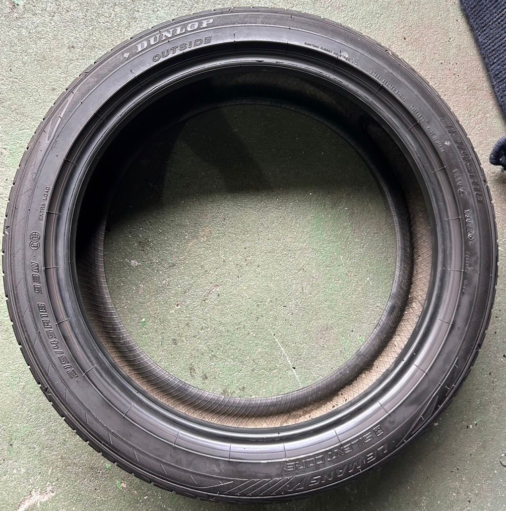 動作保証 製造 溝7.5分山 DUNLOP LE MANSV 1本 215 45R18 ASP3199 当店商品は100％品質保証！