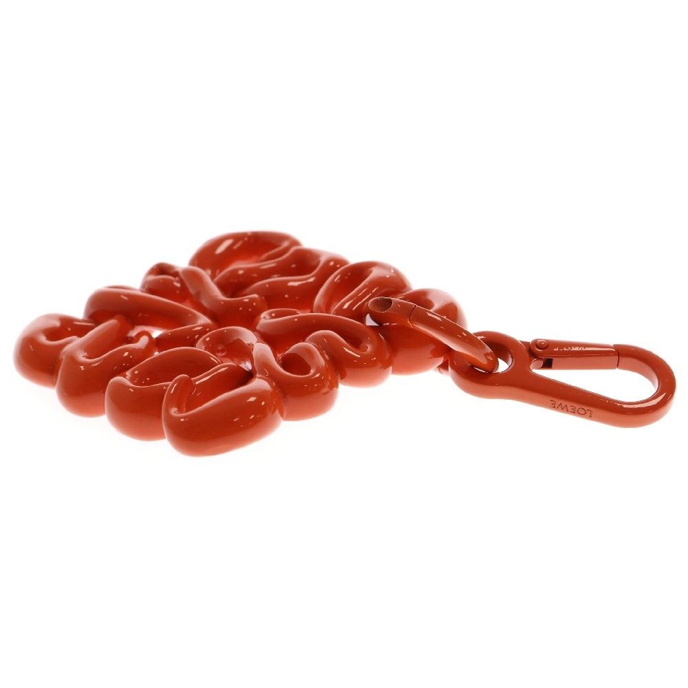 LOEWE (ロエベ) チャーム アナグラムロゴ オレンジ メタル  