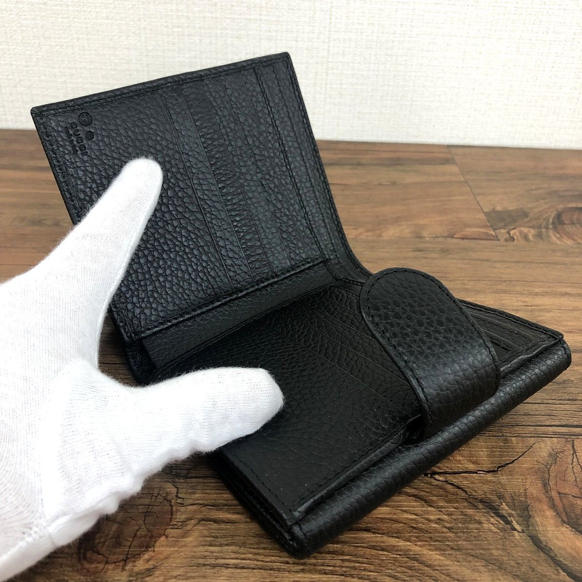 372 未使用品 グッチ Wホックウォレット 615525 - メルカリ