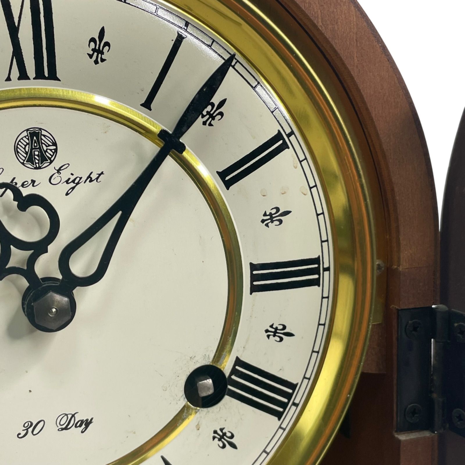 愛知時計電機　ゼンマイ式掛け時計　振り子時計　日本製　昭和レトロ ○ 【動作確認済み】愛知時計電機 ゼンマイ式掛け時計 振り子