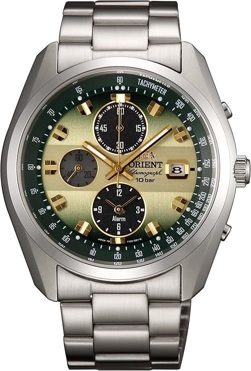 【新品】[オリエント]ORIENT NEO70's ネオセブンティーズ 腕時計 SOLAR ソーラー クロノグラフ 日本製 国内メーカー保証付 WV0021TY メンズ ゴールド