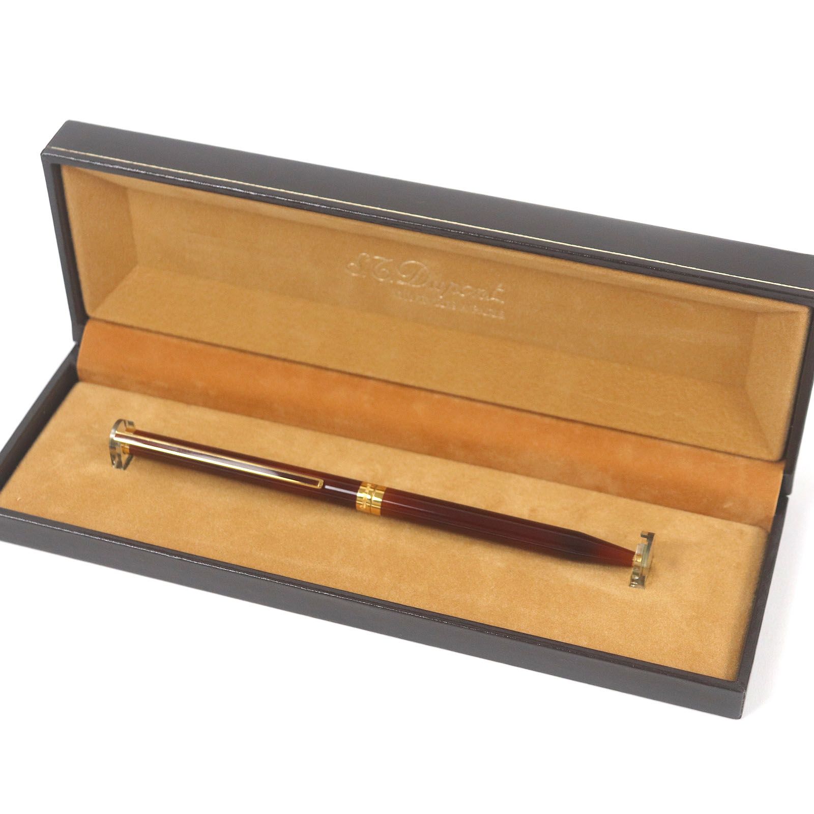 極美品□Dupont デュポン モンパルナス M-2 ツイスト式 マーブル柄