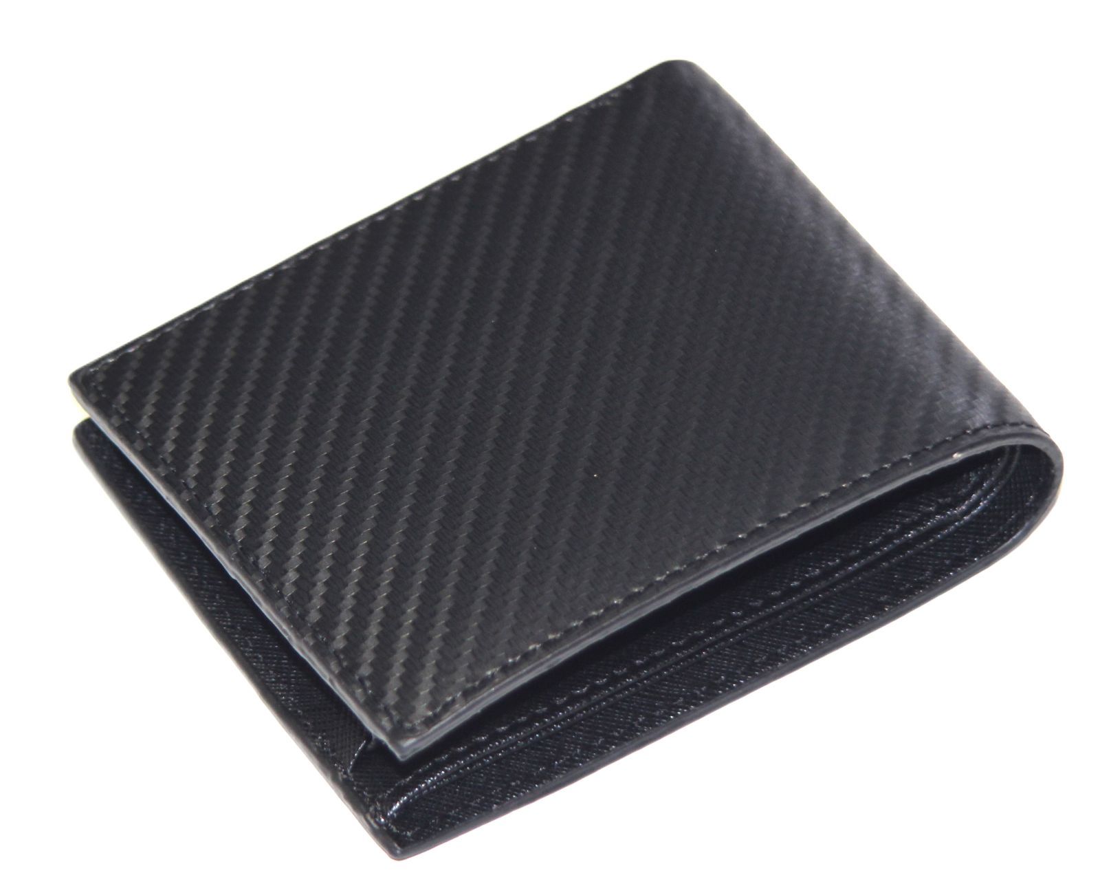 ブルガリ　現行デザイン　二つ折財布　ブラック×グリーン　レザー　箱付き ブルガリ 現行デザイン 二つ折財布 ブラック×グリーン レザー 箱付き