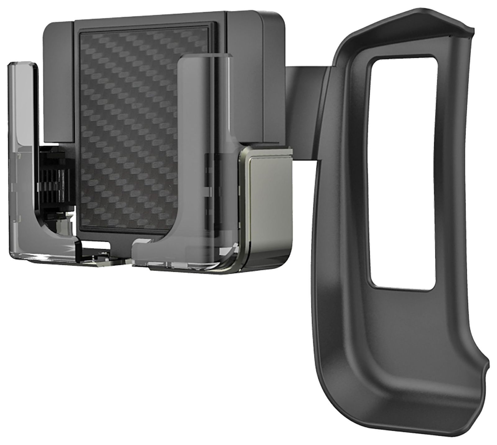 バン/ワゴン/コミューター4型~6型に対応 200系ハイエース 専用設計のスマホホルダー 厚みのある手帳型ケース/横置きにも対応 カシムラ NSK-TY005