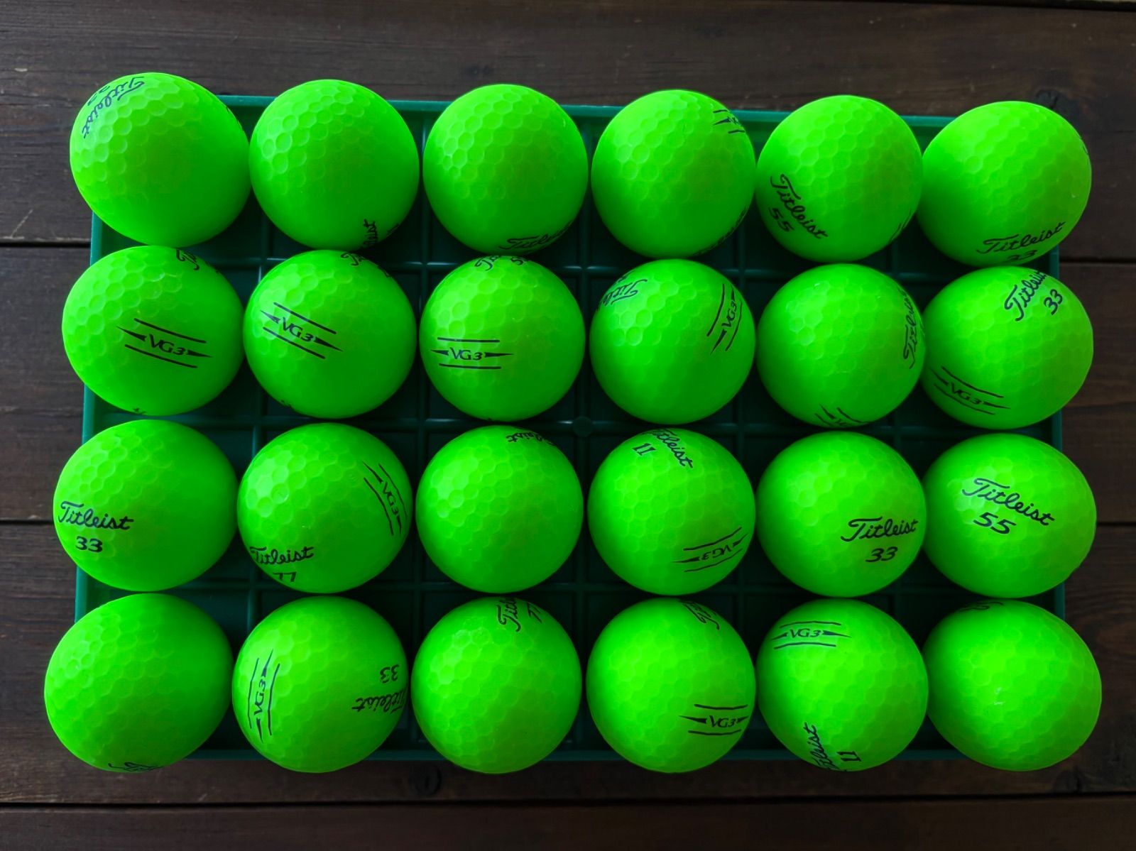 タイトリスト VG3 マットグリーン 24球 ロストボール ゴルフボール