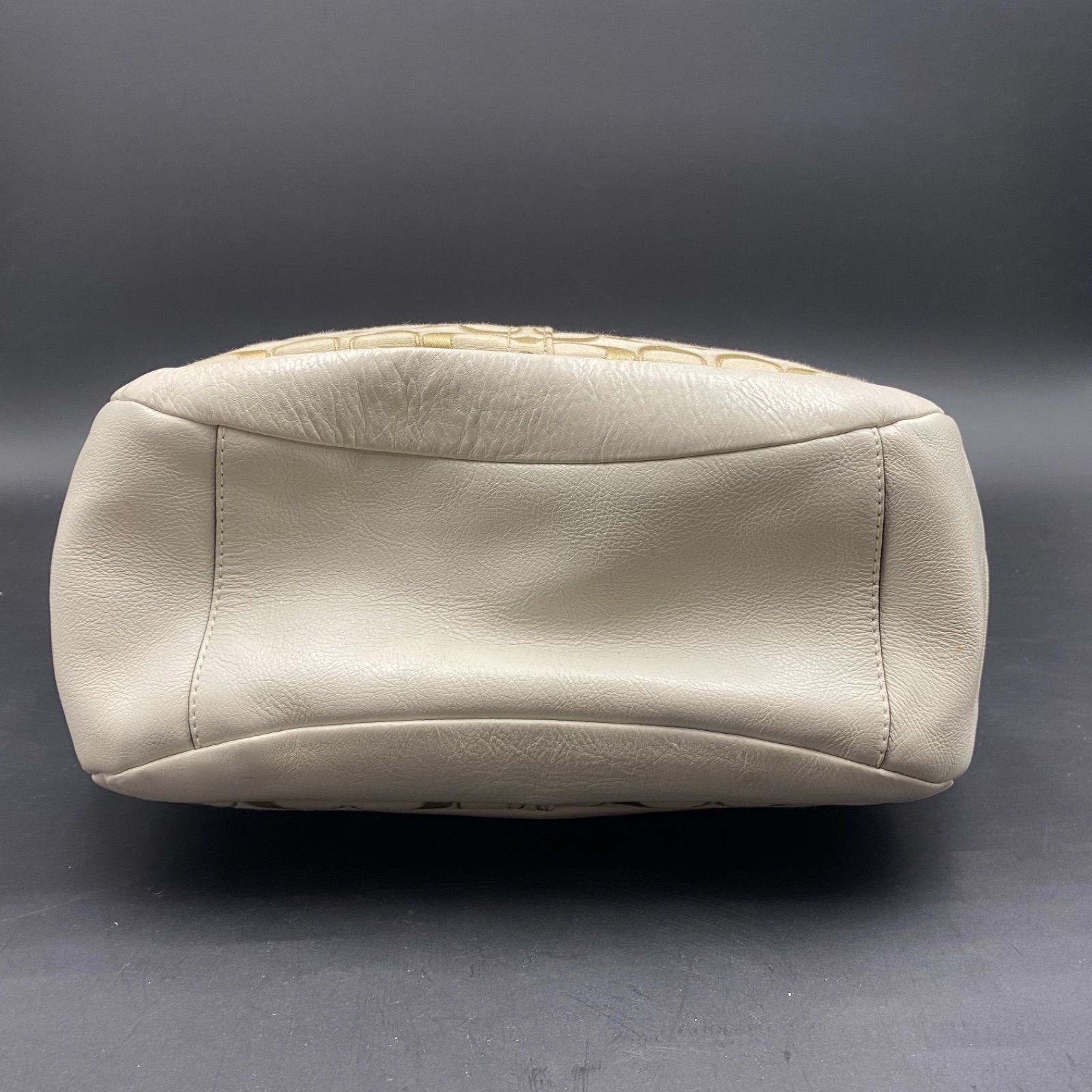 66 良品 COACH コーチ 13606 トートバッグ シグネチャー ベージュ
