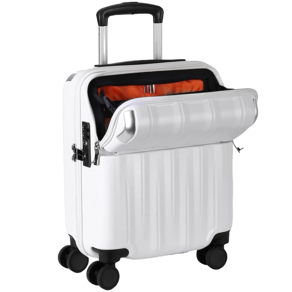 ブレーキ付き フロントオープン ストッパー付き トップオープン レスト 機内持ち込みサイズ ジッパーキャリー 23L キャリーケース スーツケース コインロッカー対応 トラベリスト