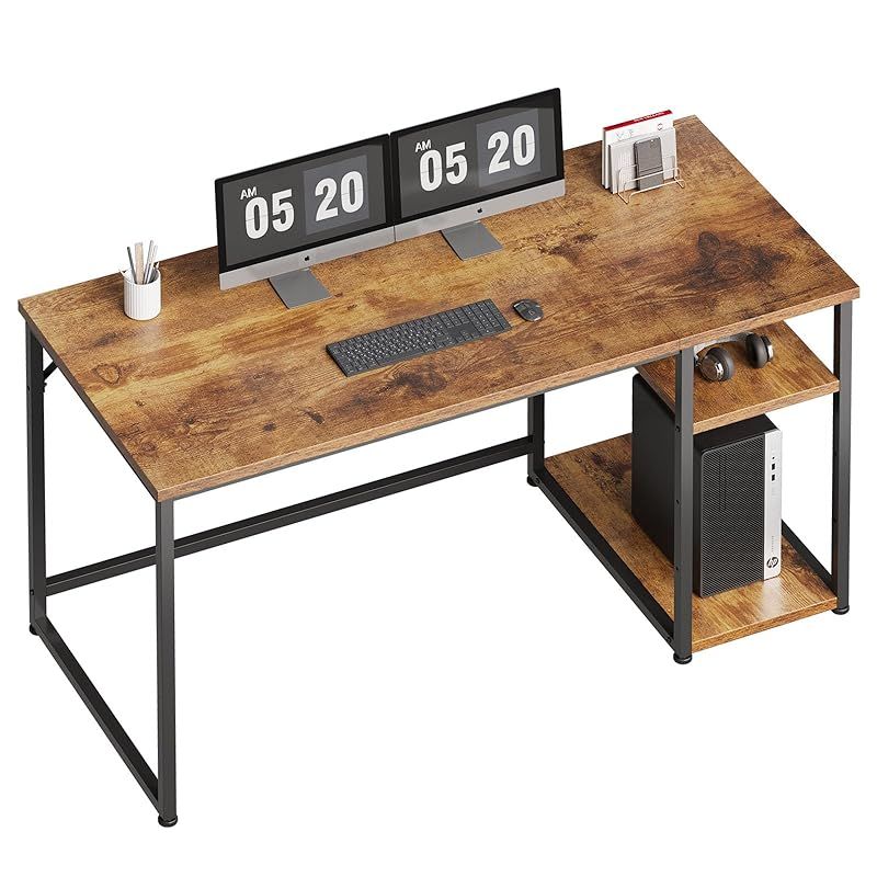 Maihail ゲーミングデスク 140幅 ラック付き パソコンデスク pcデスク