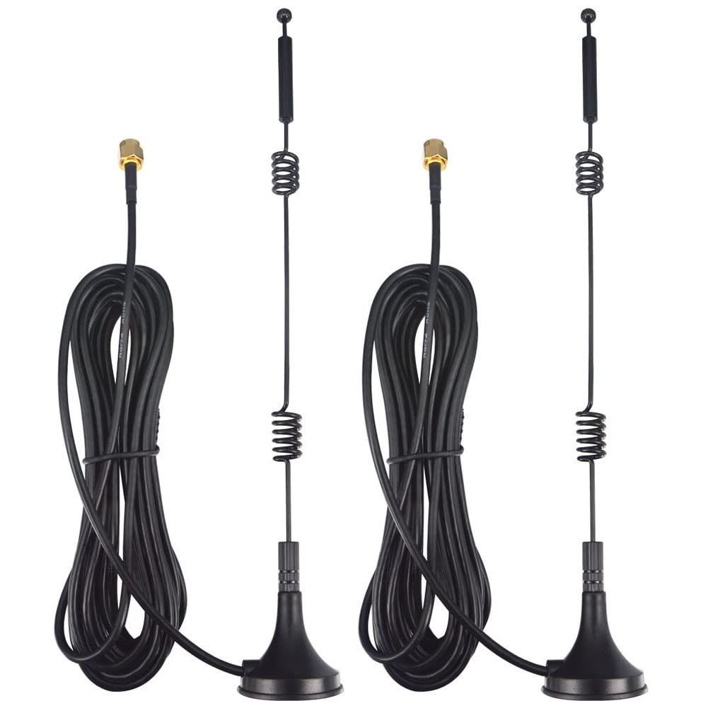 【人気商品】ダブルスクリュー マグネットベース 無線LANアンテナ デュアルバンドWIFIアンテナ 12db 5.8GHz 2.4GHz オス SMA アンテナ WIFI Leeyovk