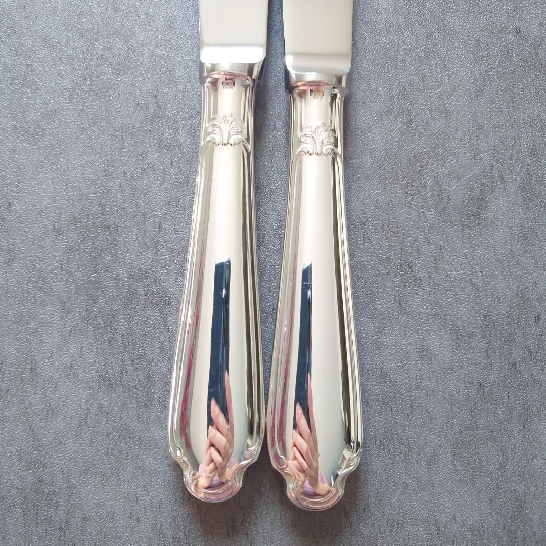 クリストフル ポンパドール テーブルナイフ 2点