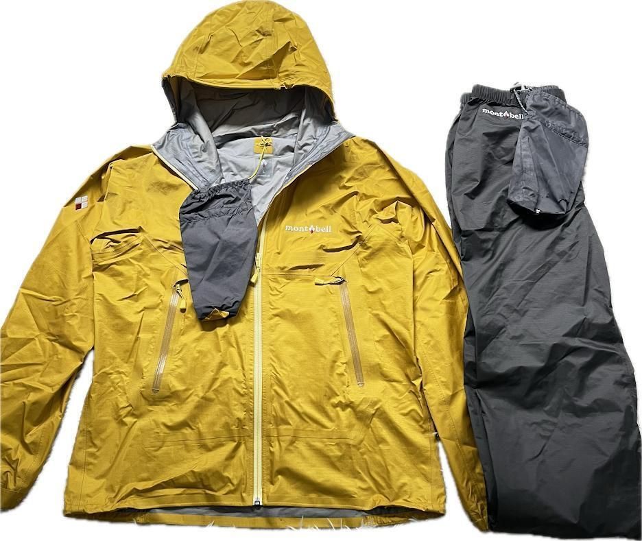 mont-bell モンベル ストームクルーザー セットアップ L ゴアテックス GORE-TEX レインウェア 収納袋付き 通勤通学 登山  トレッキング - メルカリ