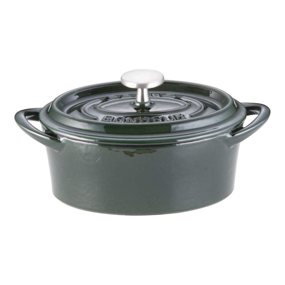 イシガキ産業 ボン ボネール ココットオーバル 14㎝ マジョリカグリーン 鉄鋳物 中国 ABVB 903