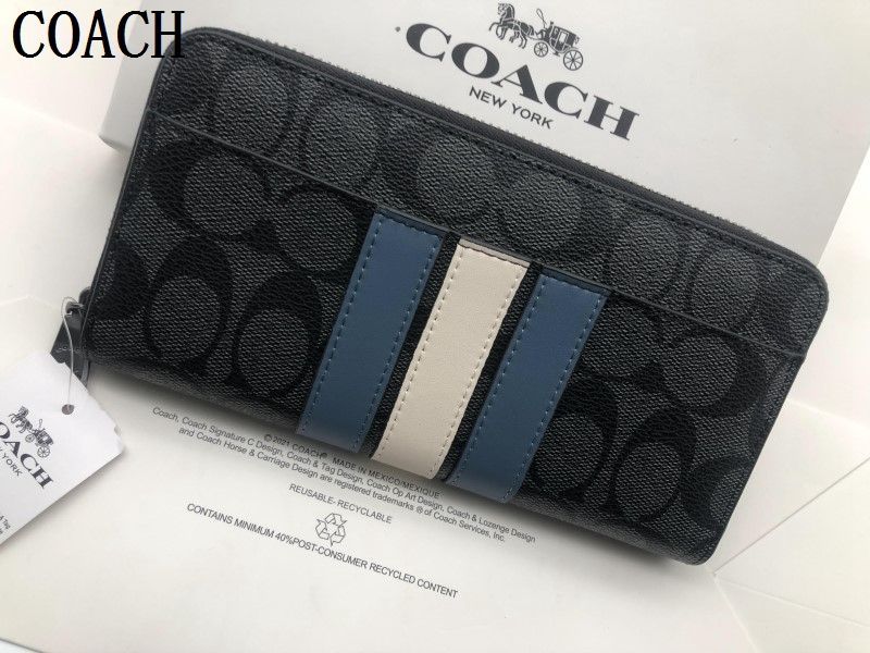 COACH コーチ 財布 長財布 シグネチャー アコーディオンラウンドジップウォレット財布 贈り物120B F26070新品 未使用 - メルカリ