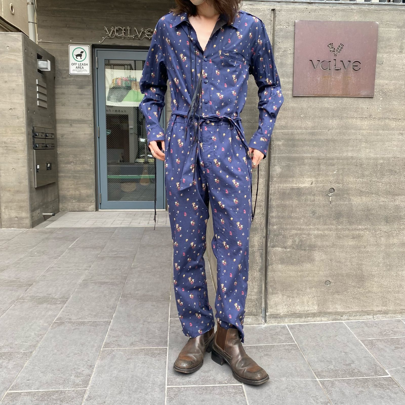 Midorikawa ミドリカワ 23SS ジャンプスーツ ブルー系 モデル身長