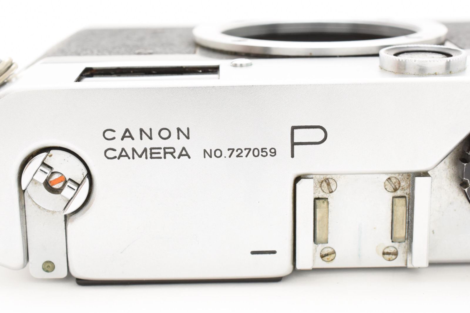 ★シャッターOK◎ CANON CAMERA P ポピュレール LENS 50m f:1.8 レンジファインダー フィルムカメラ ボディ レンズ 1935M1⑬