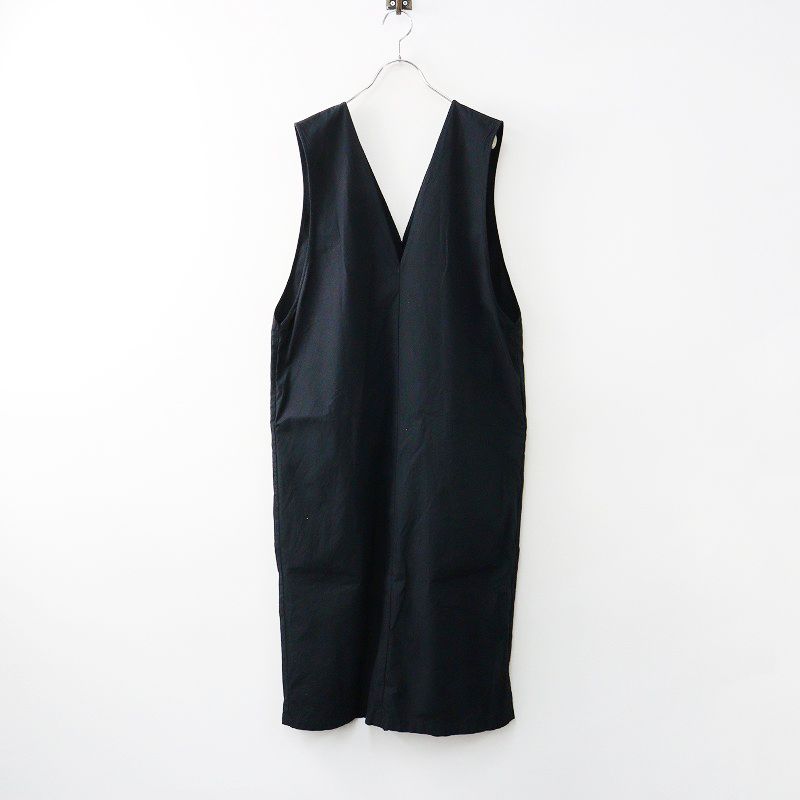 定価24200円 エヴァムエヴァ evam eva cotton sleeveless OP コットンスリーブレス ワンピース ブラック┃黒 ジャンスカ 2400014626940