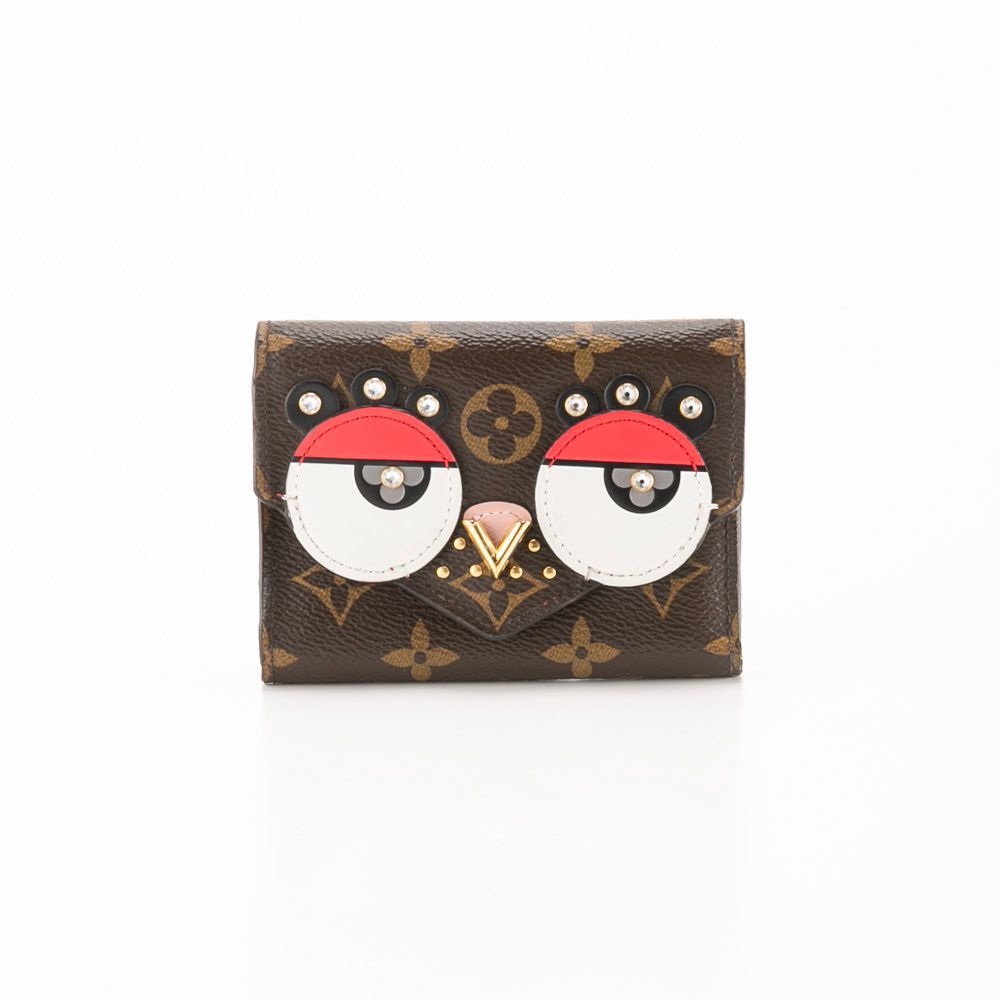 モデル ルイ･ヴィトン LOUIS VUITTON 折り財布 モノグラム ポルトフォイユ ヴィクトリーヌ ラブリーバード M67244
