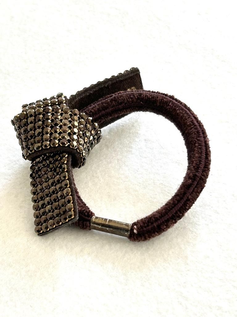 acca アッカ ドレスポニー ヘア ヘアゴム オシャレ ブラウン み 6457876 DECORATOM_COM_BR