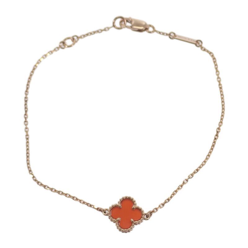 Van Cleef - Arpels Van Cleef - Arpels スウィートアルハンブラ VCARN59K00 ブレスレット K18ピンクゴールド カーネリアン レディース Aランク ジュエリー