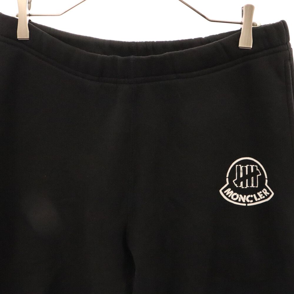 MONCLER (モンクレール) ×UNDEFEATED PANTALONE アンディフィーテッド コラボ ロゴ スウェットパンツ  F20928H70210 V8187 ブラック