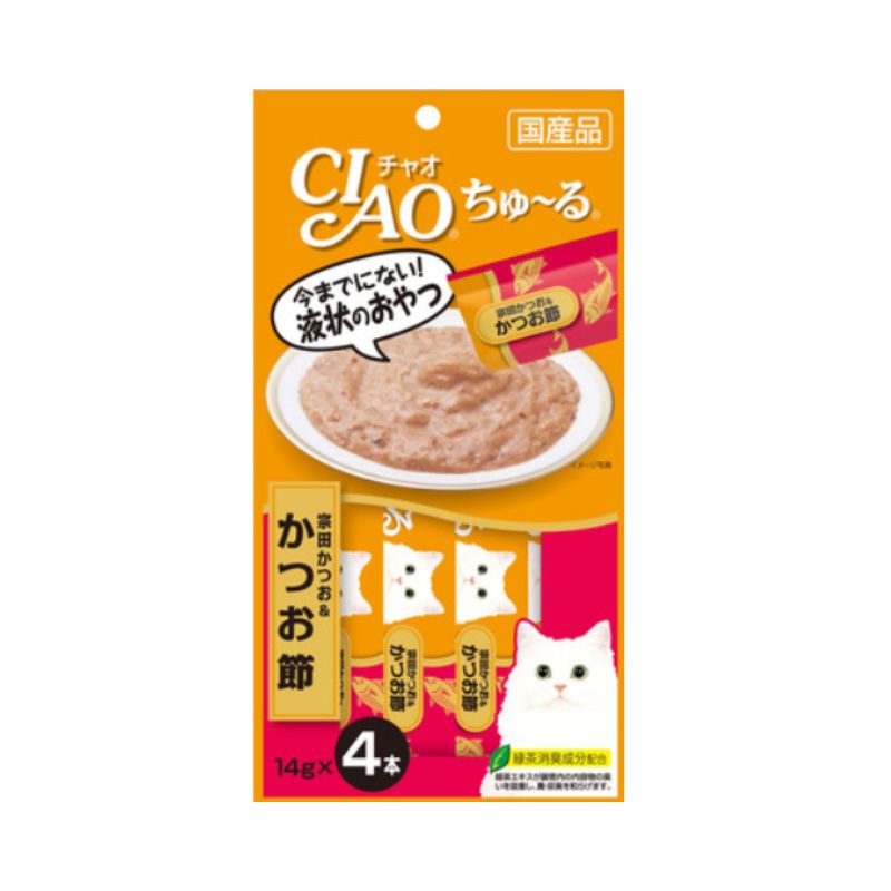 CIAOちゅ～る 宗田かつお＆かつお節 14g×4本 48袋セット