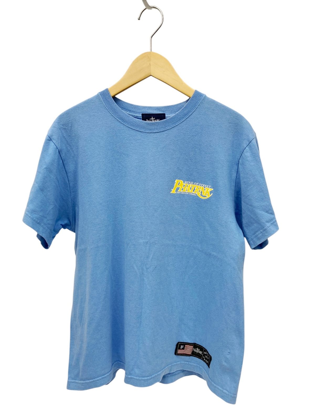 PHATRNK (ファットランク) Tシャツ 半袖 胸ロゴ M ライトブルー