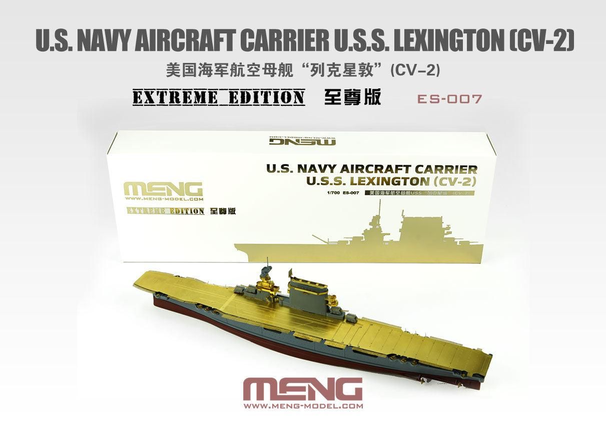 MENG MODEL モンモデル1|700 ES-007 アメリカ海軍航空母艦レキシントン CV-2 エクストリームエディション スケールモデル 模型