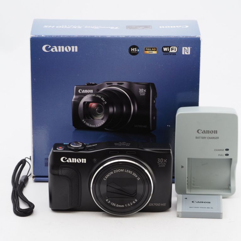 Canon キヤノンデジタルカメラ Power Shot SX700 HS ブラック 光学30倍ズーム PSSX700HS(BK) - メルカリ