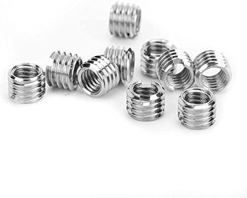 外径:M6*1mm /内径:M4*0.7mm 埋め込みナット インサートナット レデューシングナット インサートナット ステンレス ねじ変換ソケット スレッド修復 ねじ込みタイプ M4 M6 M8 M10 家具 DIY 接合 金具 