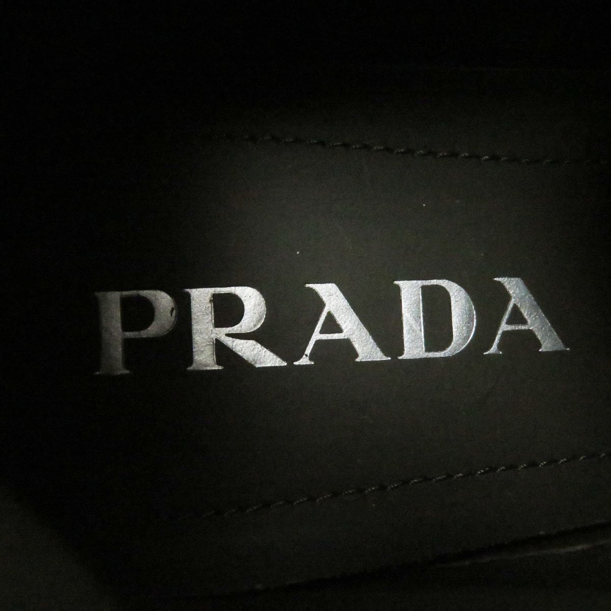 未使用品□PRADA/プラダ 2EG293 クラウドバスト サンダー テクニカルファブリック ローカット ボリュームスニーカー カーキ/黒 5 1/2  伊製