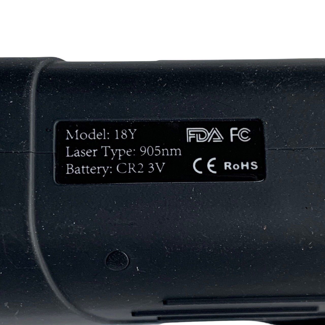 WAKYME ゴルフ レーザー距離計 ブラック モデル18Y 905nm CR23V