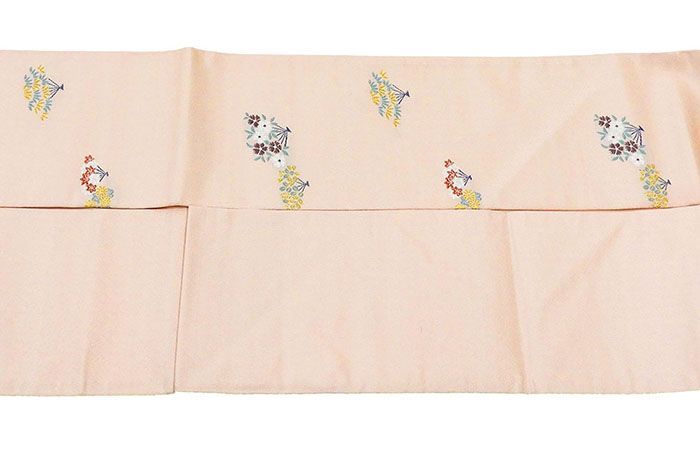 名古屋帯 新品 仕立て上がり 西陣 京都イシハラ謹製 花扇 九寸名古屋帯 日本製 仕立済み h3129